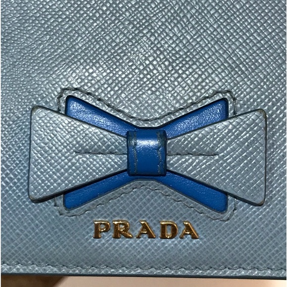 PRADA Signature Saffiano Leather Bifold Wallet 😍💙🦋 - Picture 5 of 17